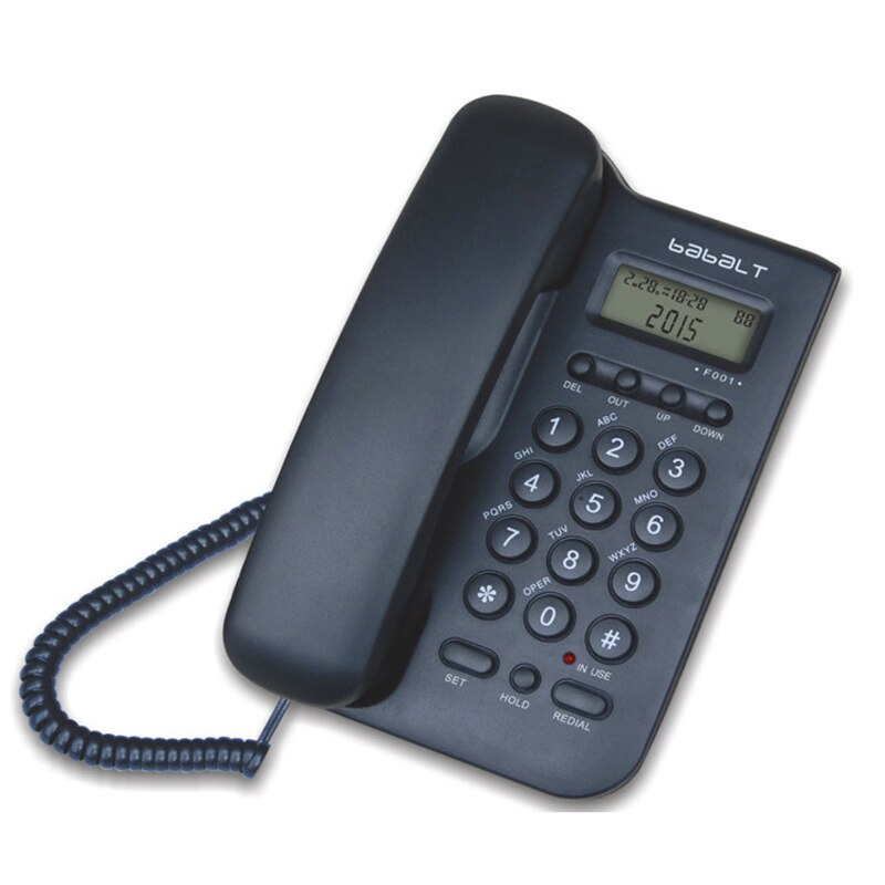 Global Compatible Caller ID Telephone Corded Landline Phone Set for Home Office Hotel Hands Free Basic Phone Battery free