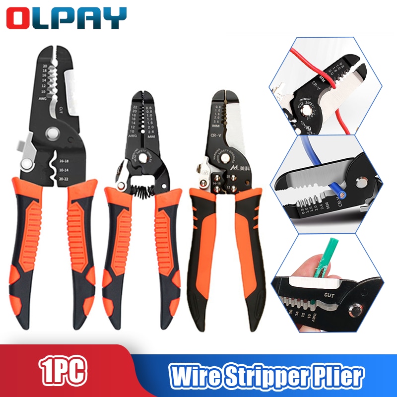 175/180mm Wire Stripper Pulling Plier Wire Cutter Multifunction Repairing Scissors Electrical Stripping Crimping Plier Hand Tool