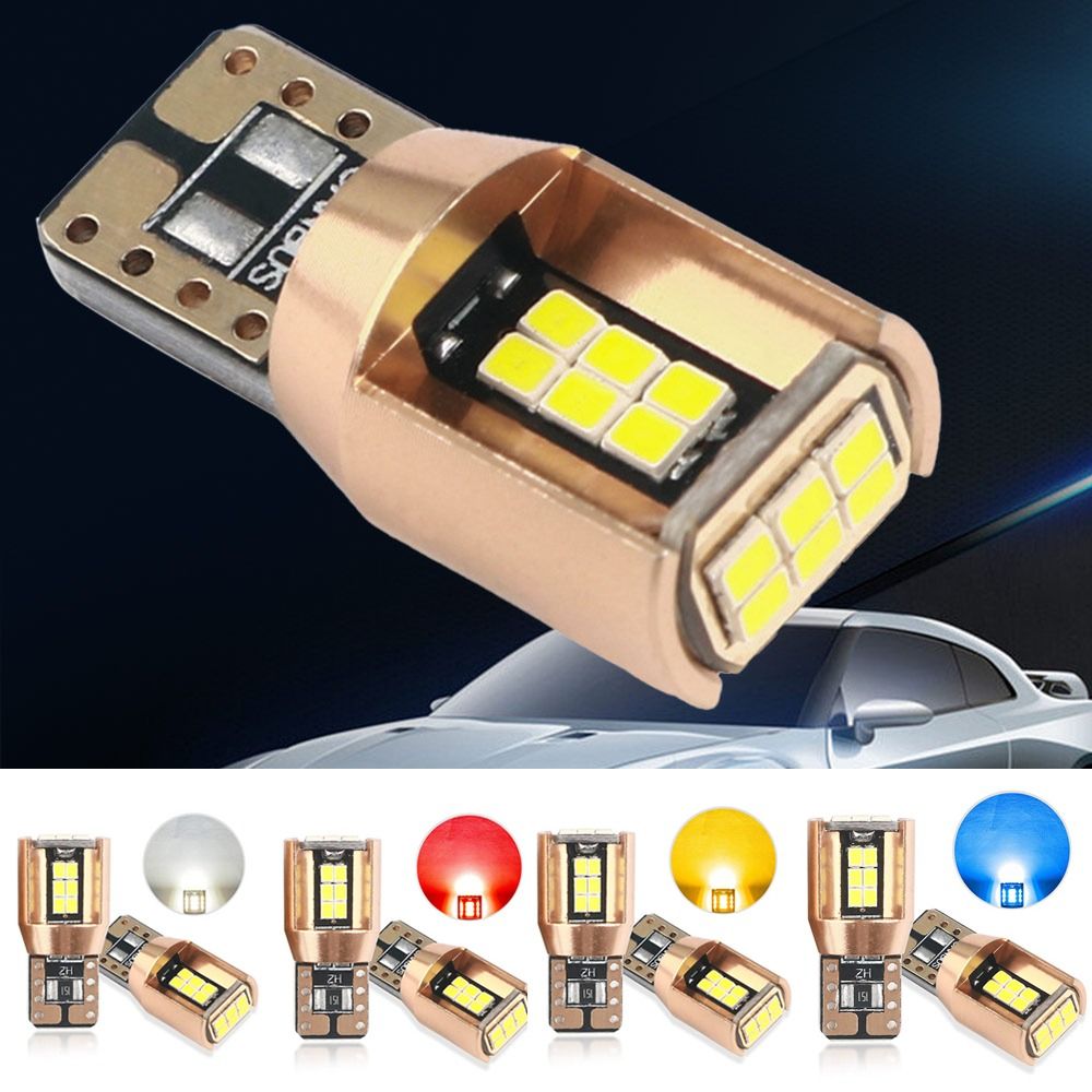 2PCs 12V T10 W5W Super Bright 2016 LED Car Parking Lights Auto Wedge Turn Side Bulbs Canbus Interior Reading Dome Lamps