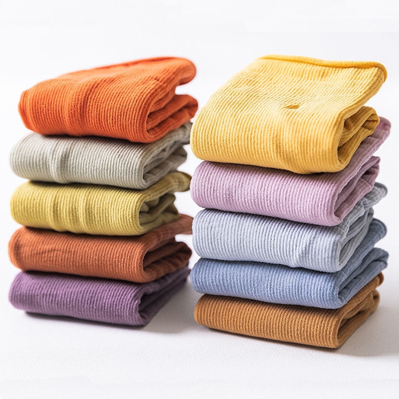 5 Pairs/Lot Unisex Lovers Breathable Crew Socks Men Women Thin Over The Calf Spring Summer Male Meias Hot Sale Casual Sokken