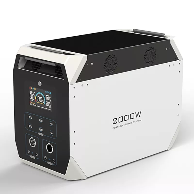 Powerstation Portable Solar 2000w Lifepo4 Powerfule Power Bank Backup Rechargeable Battery Electric Generator Supply Supply RV