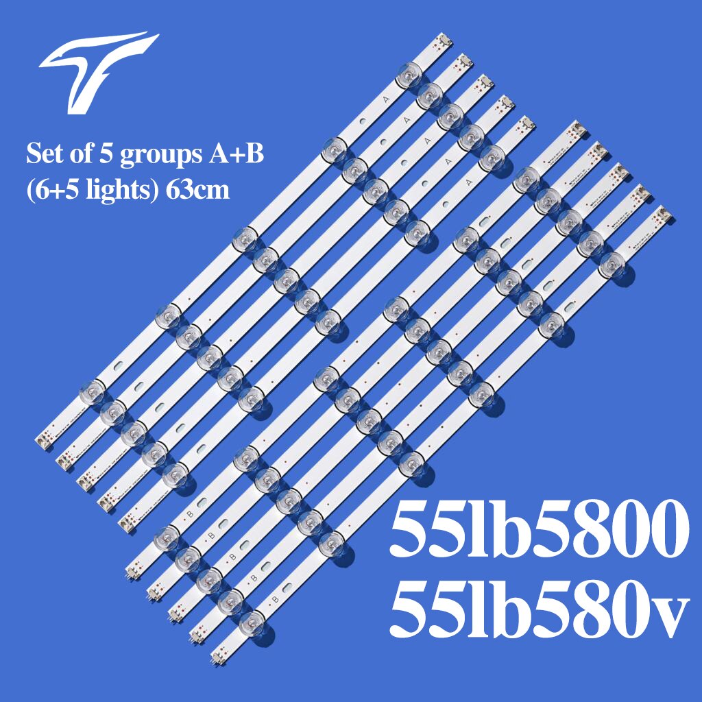 New LED Backlight strip For LGI DRT 3.0 55 55LB561U 55LB572V 55LB5800 55LB580B 55LB580U 55LB580V 55LB5820 55LB582B LC550DUE-FGA3