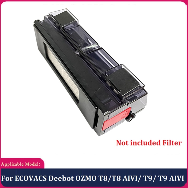 Dust Box For ECOVACS Deebot OZMO T8/T8 AIVI/ T9/ T9 AIVI Robot Vacuum Cleaner Accessories Dust Box Bin