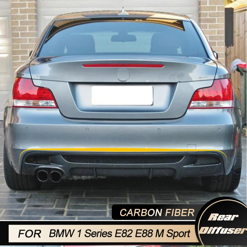 Rear Bumper Diffuser Lip Spoiler for BMW 1Series E82 E88 128i 135i M Sport Coupe Convertible