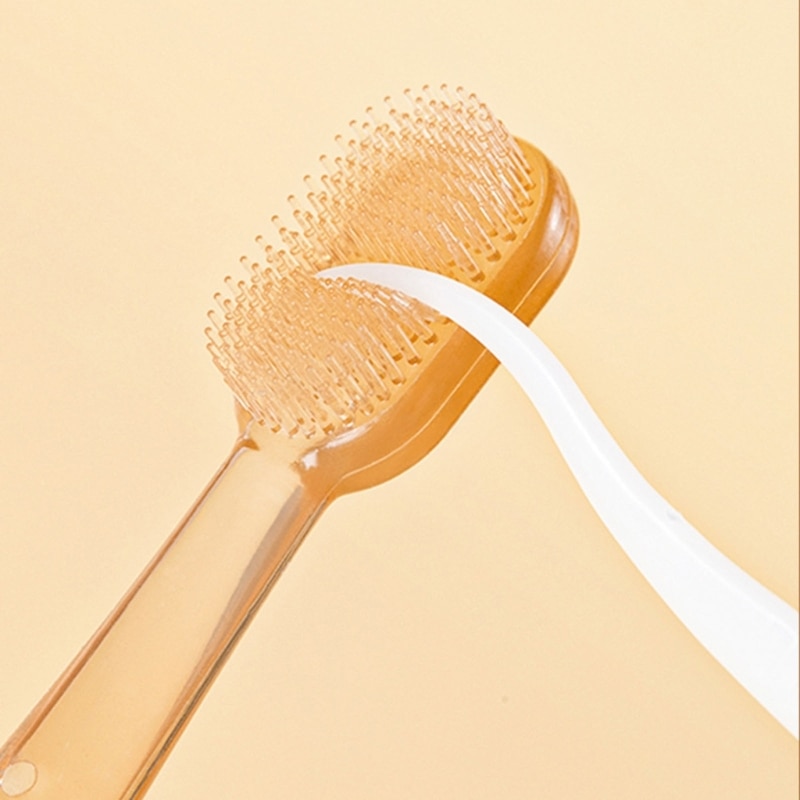 Upgraded Babies Toothbrush Babies Tongue Cleaner Soft Silicone Toothbrush Oral H055