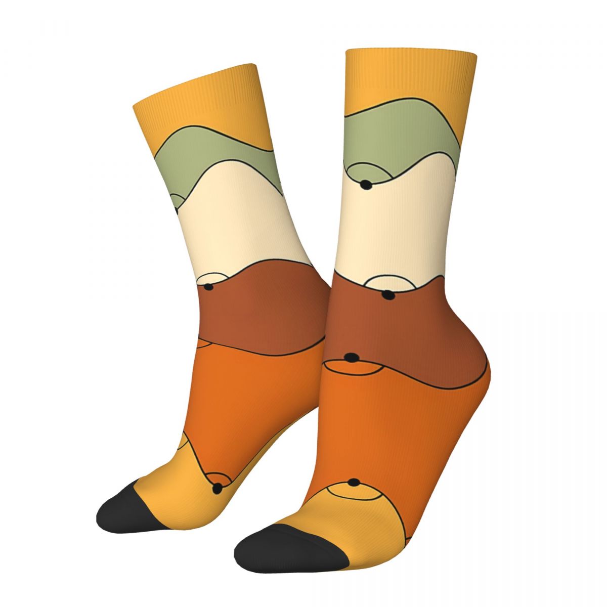 Funny Men's Socks Warm Melting Vintage Harajuku Boobs Hip Hop Novelty Crew Crazy Sock Gift Pattern Printed