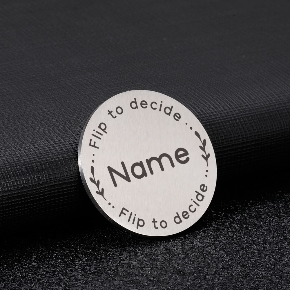 Customized Decision Coin Personalised Decision Maker For New Parents Couples Flip To Decide Argument Solver Anniversary Gifts