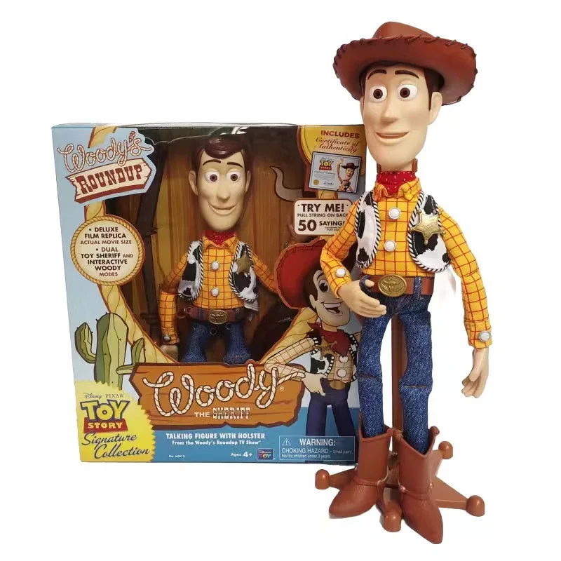 Original Disney Toy Story Action Woody Buzz Lightyear Jessie Collector's Edition Figures Toys Pull