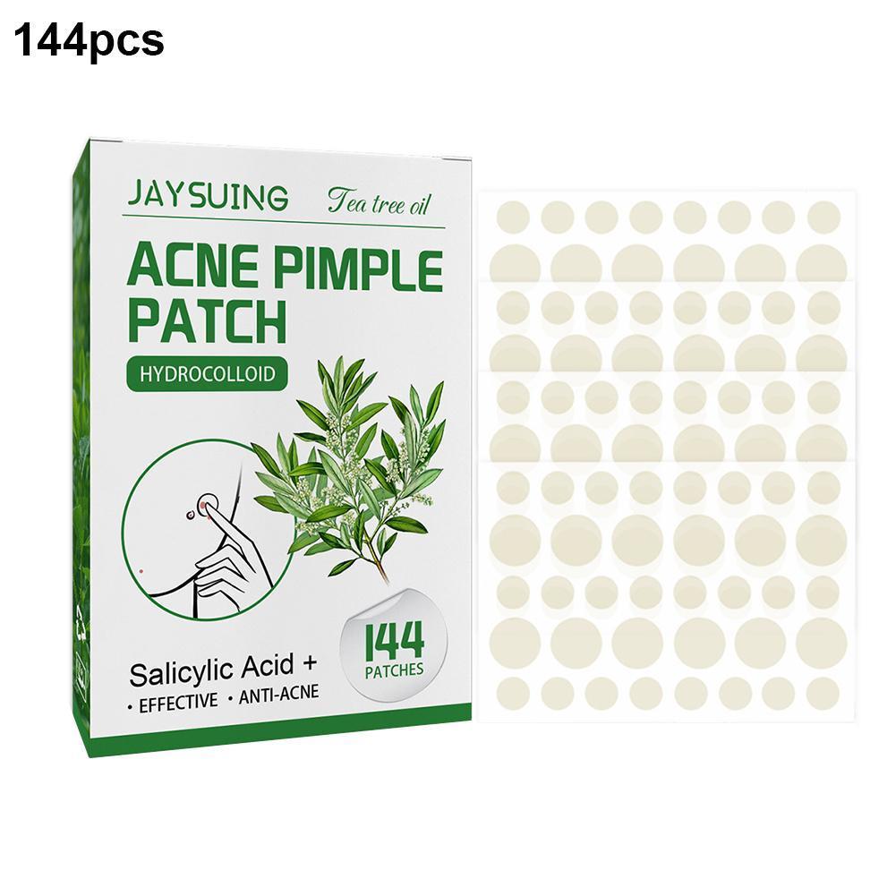 144pcs Tea Oil Acne Pimple Patch Acne Treatment Stickers Pimple Wart Remover Tool Blemish Spot Skin Care Face Mask
