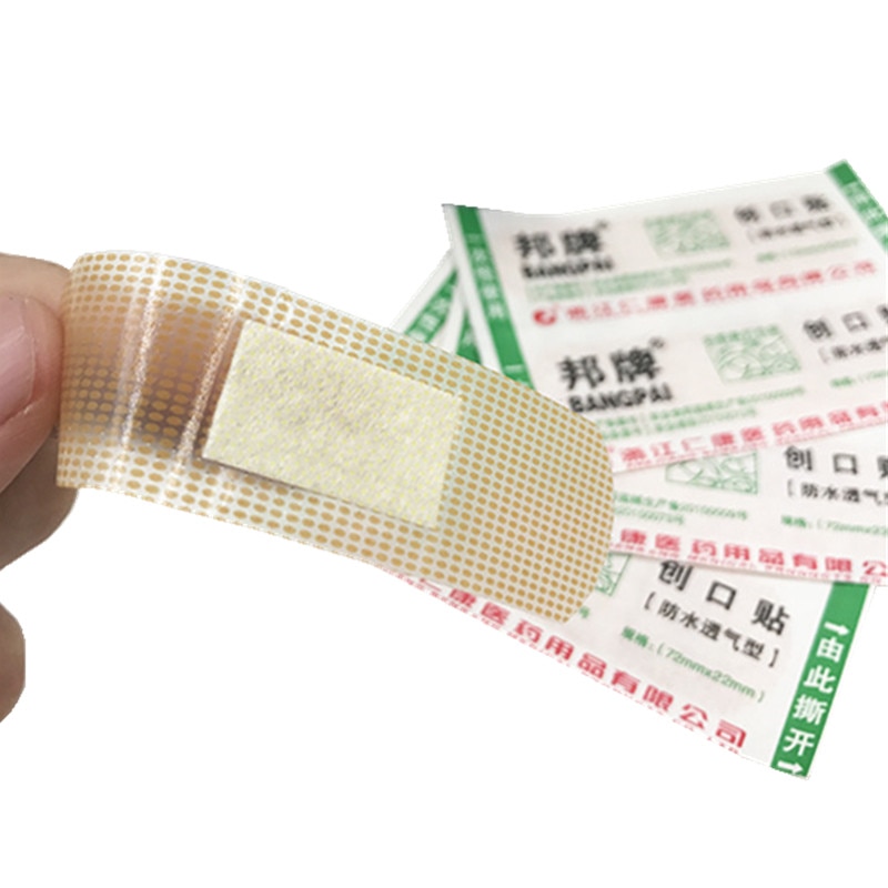 100pcs/set Elastic PE Band Aid Breathable Medical Strips for Children First Aid Patch Wound Plaster Waterproof Adhesive Bandages