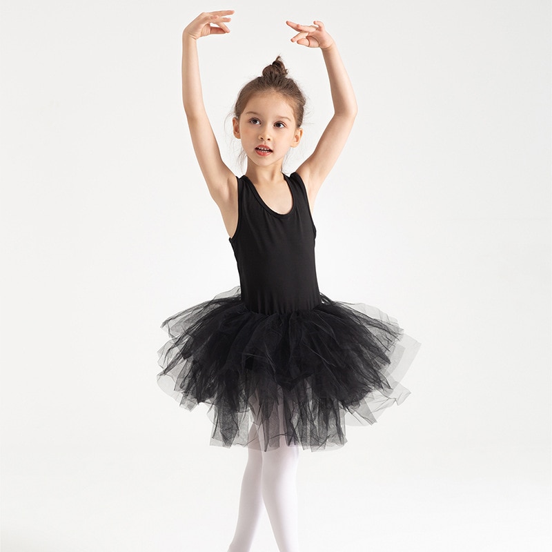 Fashion Girl Ballet TuTu Dress Professional Kids Dancing Party Dress Performance Costume Princess Wedding Girl Dress 2-8 Ys