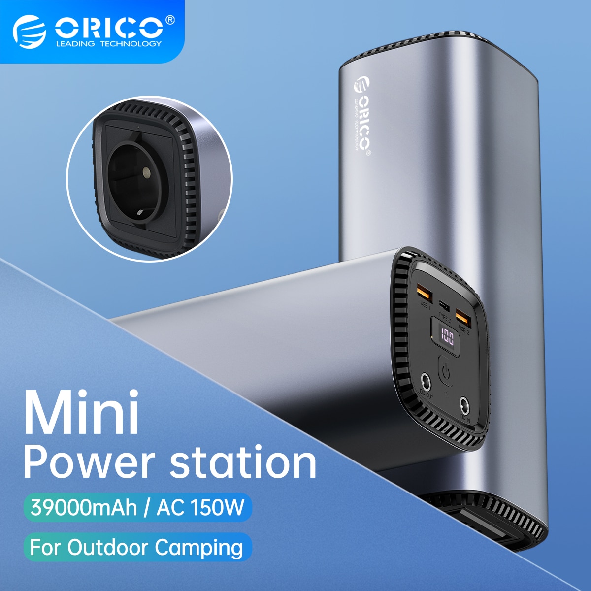 ORICO Notebook Power Bank 144Wh PD60W DC AC Emergency Power Bank for Charging Mobile Phone External Battery Powerbank For IPhon