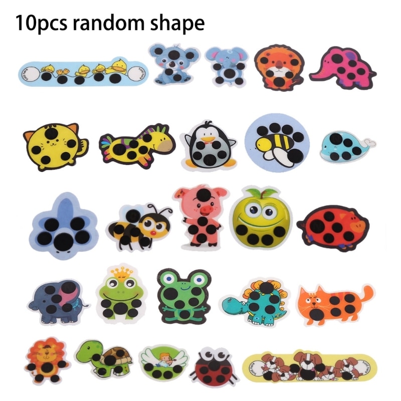 Cartoon Fever Stickers Children Forehead Thermometer Fever Track Indicator Stickers Fever Continuous Monitor for Kids