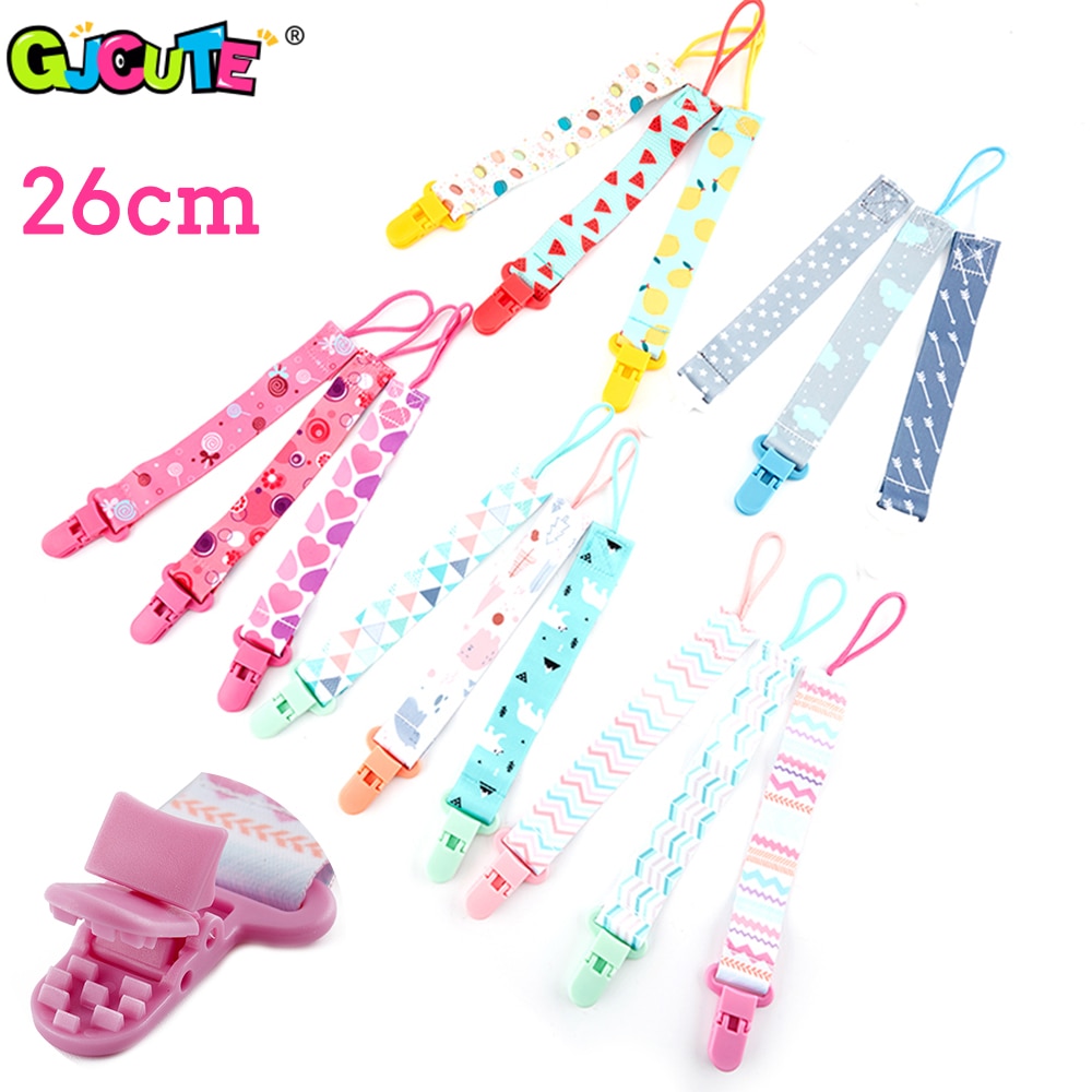 3Pcs Baby Pacifier Clips Newborn Soother Clip Chain Anti-drop Buckle Strap Anti-outs Clips Accessories Personalised Infant Gift