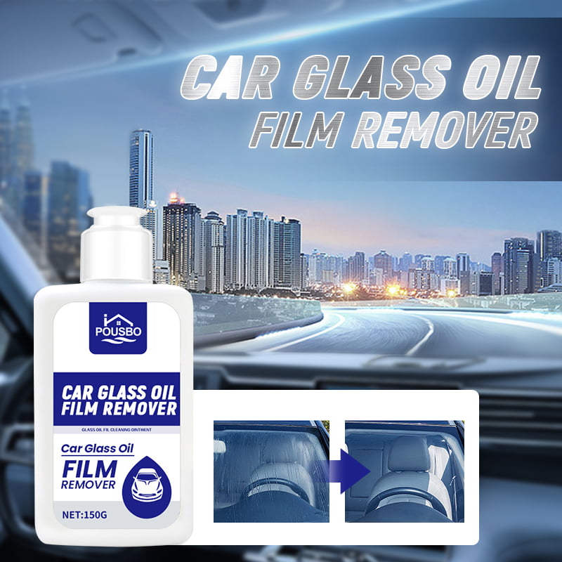 Car Glass Oil Film Removing Paste Deep Cleaning Polishing Glass Cleaner for Auto Windshield Home Streak-Free Shine Glass Cleaner