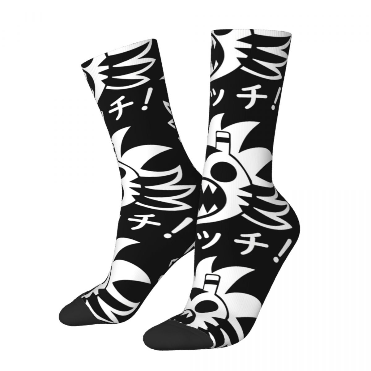 Happy Men's Socks World Gajalaka Q Retro Harajuku Monster Hunter Hip Hop Seamless Crew Crazy Sock Gift Pattern Printed