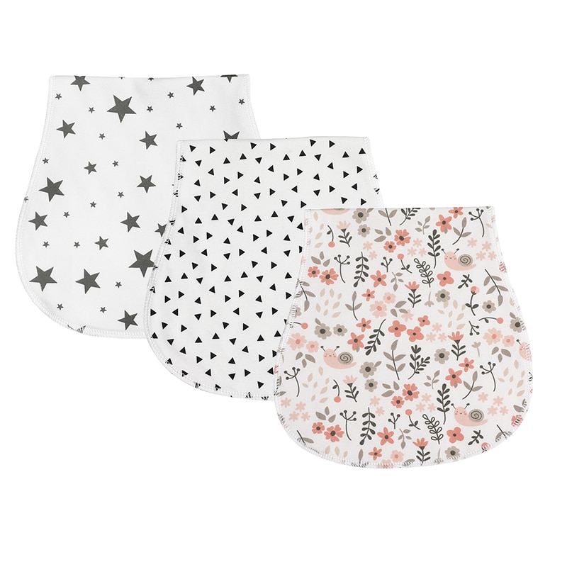Baby Bibs Burp Cloths Organic Cotton Ultra Absorbent Burping Cloth Unisex Fashion Newborn Towel for Baby Boys and Girls