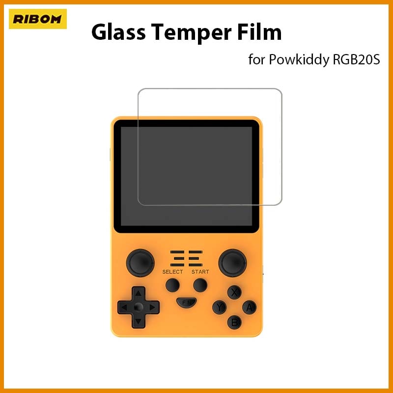 New olex Screen Protector of Powkiddy RGB20S Screen Films and Black Case for Handheld Game Console Protect Dropshipping