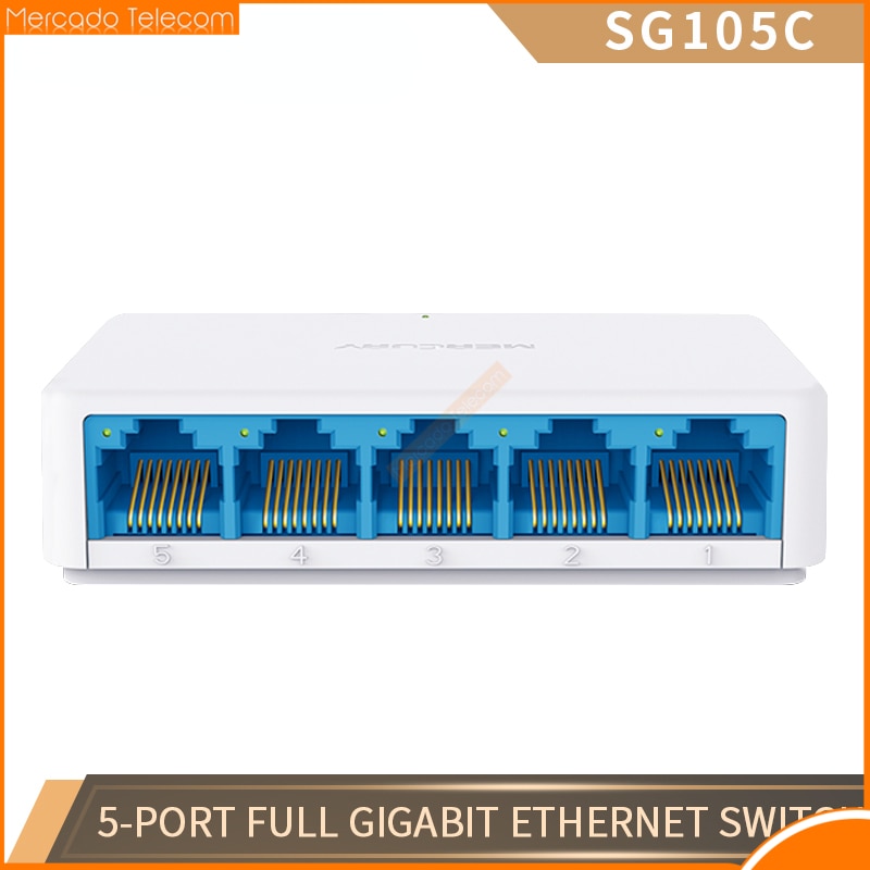 5 Ports High Speed Gigabit Mini Network Switch RJ45 1000Mbps Fast Ethernet Network Switcher Hub Splitter SG105C smaller SG105M