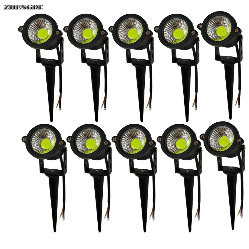 6-16PCS Outdoor LED Garden Lawn Light 5W Landscape Lamp Spike Waterproof DC12V Path Bulb Warm White