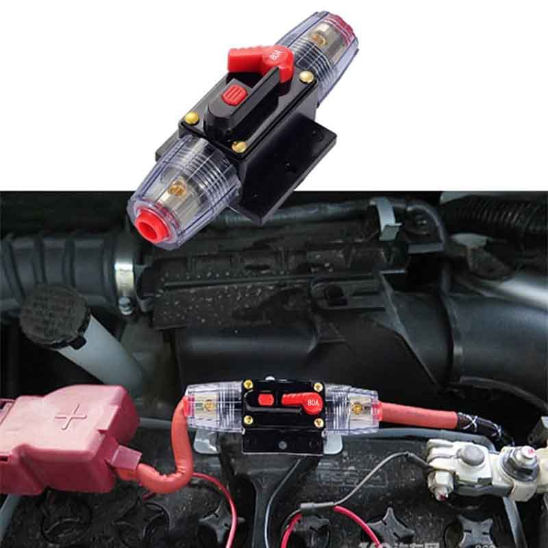 100A 80A 60A 50A 40A 30A 20A 12V / 24V / 48V DC Resettable Circuit Breaker Resettable Insurance for Solar Photovoltaic Connector