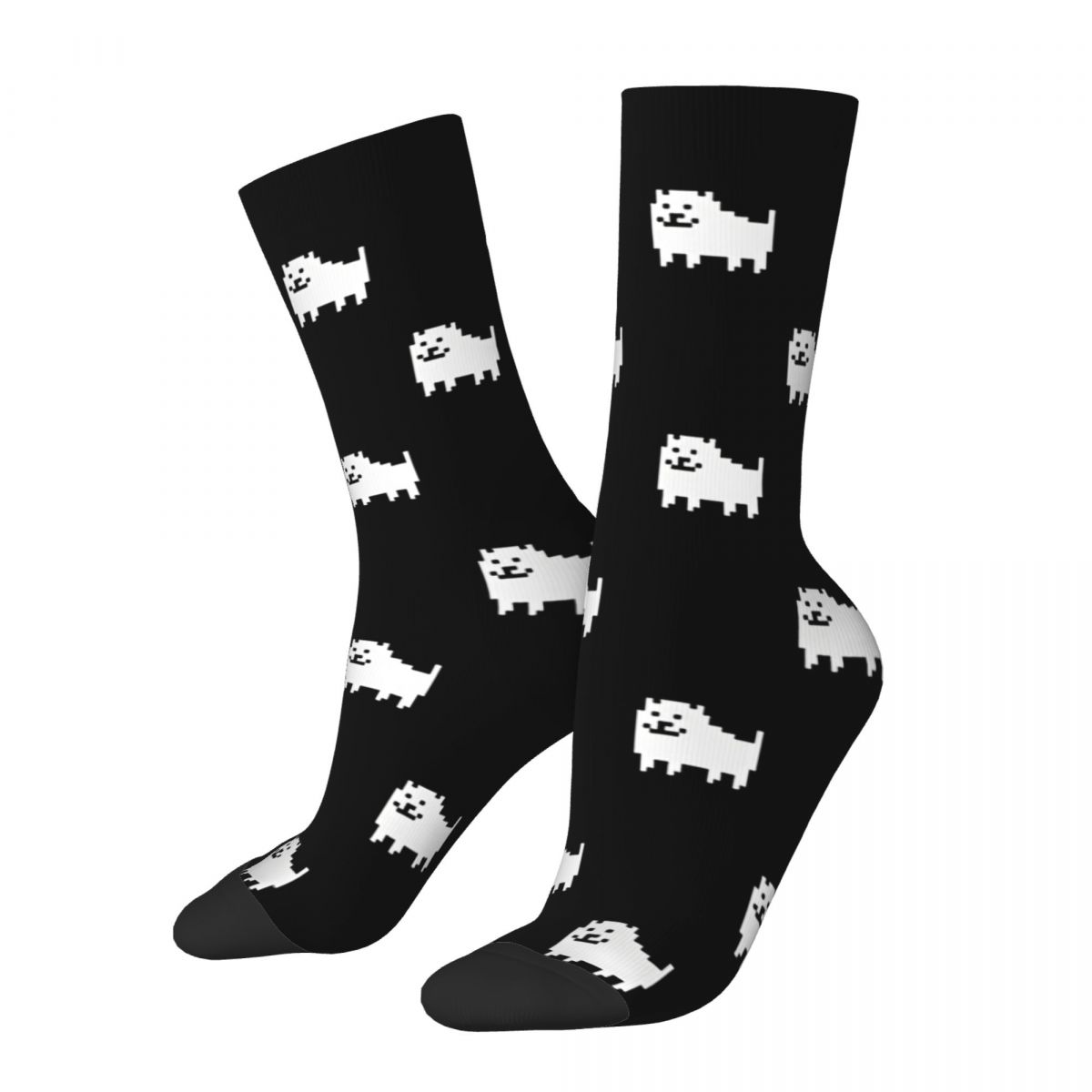 Hip Hop Vintage Undertale Crazy Men's Socks Dog Unisex Harajuku Pattern Printed Funny Novelty Crew Sock Boys Gift