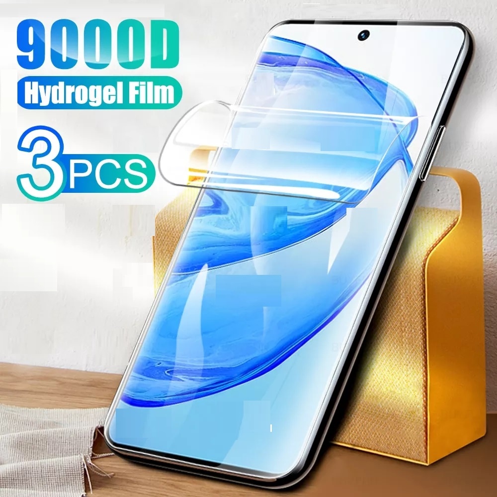 3Pcs Hydrogel Film for Y35 Y55S Y75 Y75S Y33S Y21S Y72 5G Full Cover Screen Protector for vivo Y35 Y55 Protective film