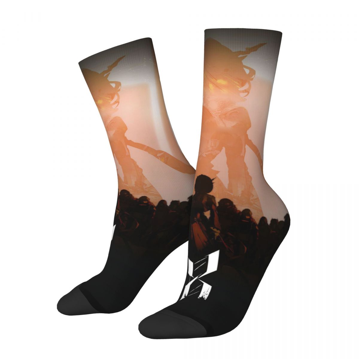 Arknights Socks Men's Women's Polyester Funny Happy Anime Socks Harajuku Spring Summer Autumn Winter Middle Tube Socks