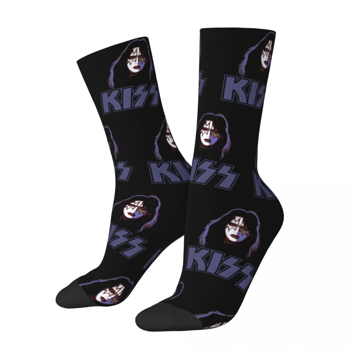 Socks Rock Band Ace Frehley Accessories for Male Non-slip Printing Socks All Seasons Birthday Present