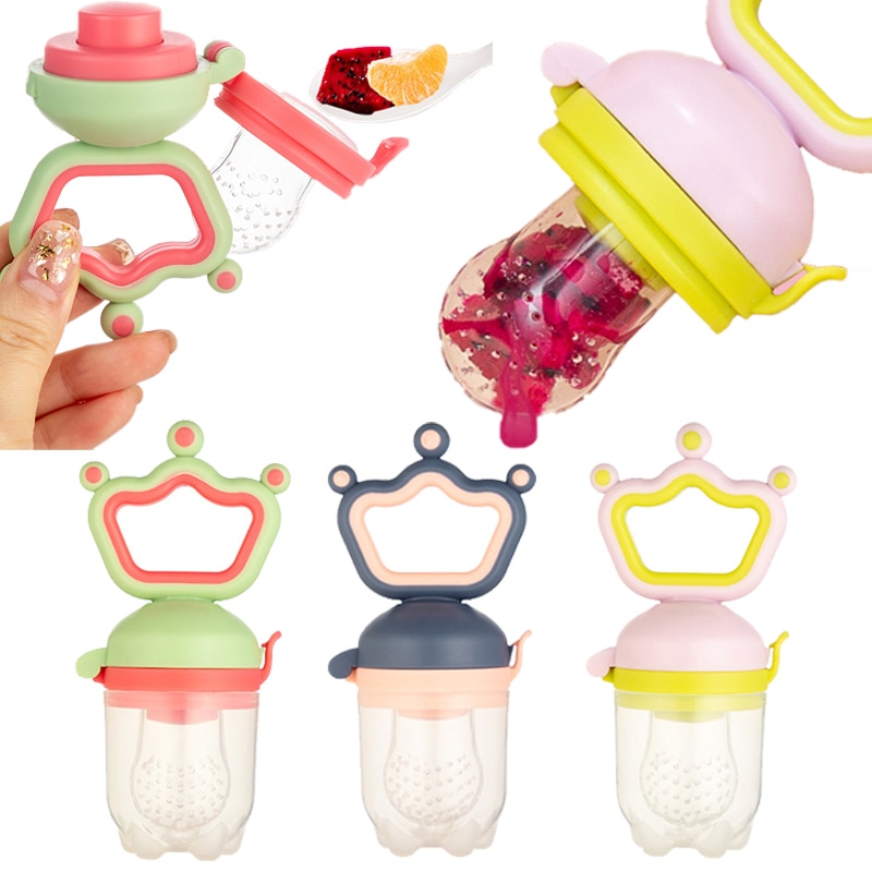 Baby Fruit Feeder Fresh Food Fruit Milk Feeding Bottles Nibbler Learn Feeding Drinking Water BPA Free Teething Fruit Pacifier