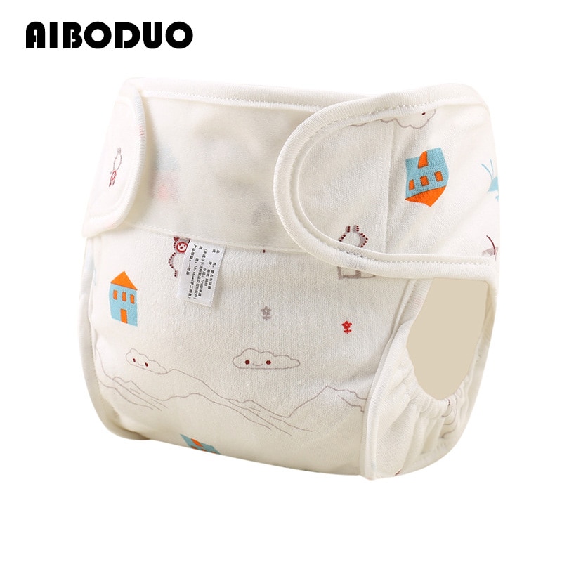 2023 New Casual Children's Clothing Printing Three-dimensional Anti-side Leakage Baby Cotton Newborn Diaper Pants