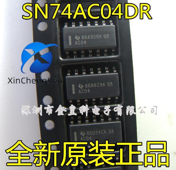 20pcs original new SN74AC04DR silk screen AC04 SOP14 logic IC CD74AC04