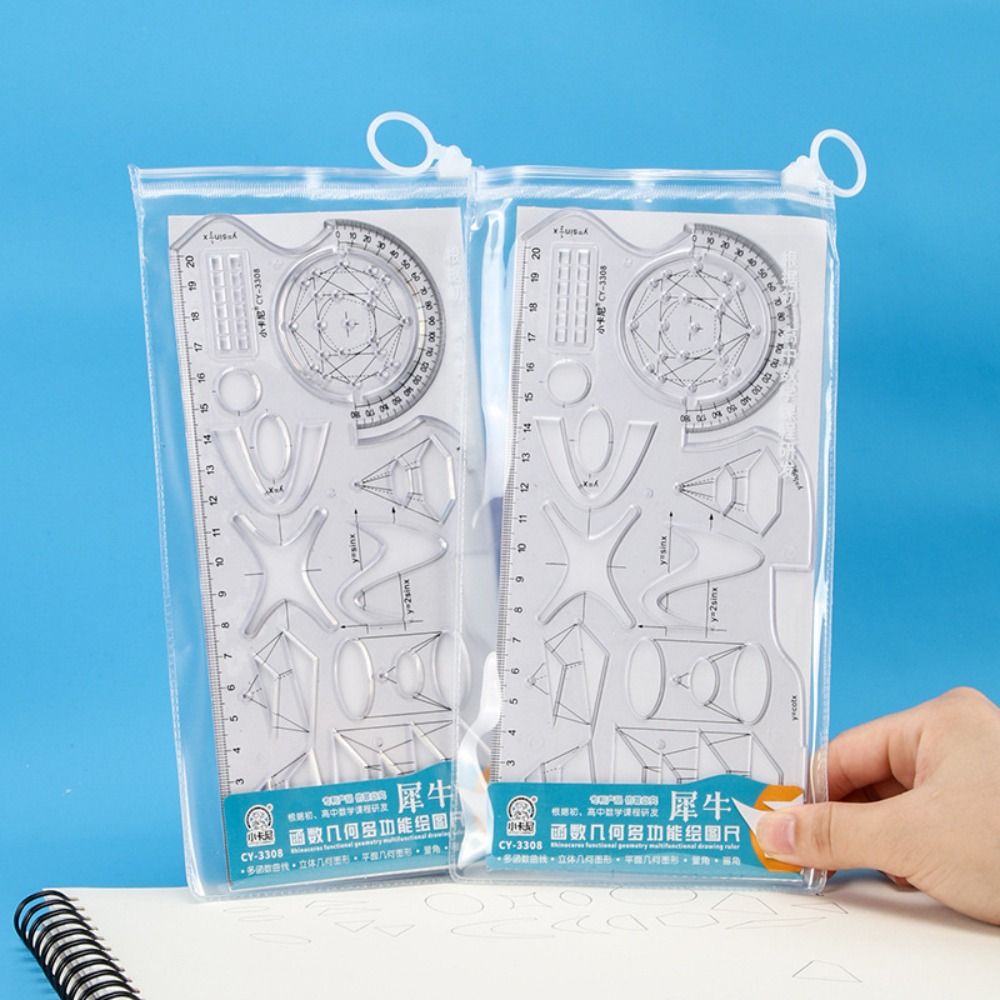 New Creative Stationery Gift Students Protractor Ruler Geometric Drawing Learning Measuring Tool