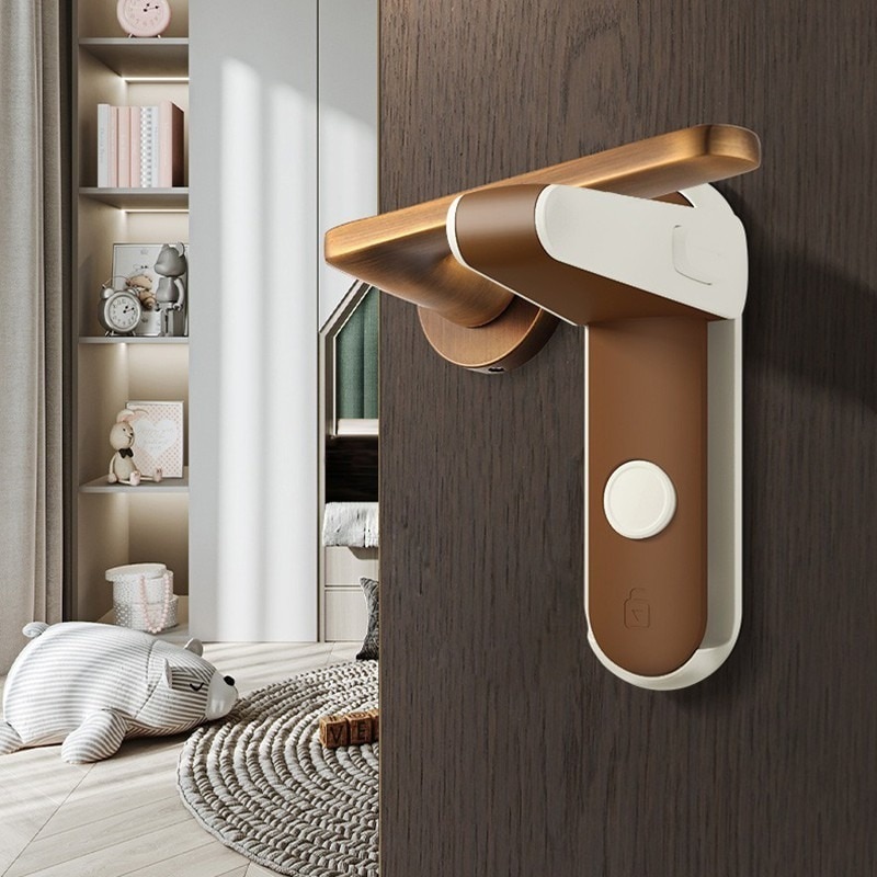 4/2/1Pcs Child Safety Lock Anti Baby Door Opening Stopper Door Handle Anti Opening Stopper Anti Cat Child Door Opening