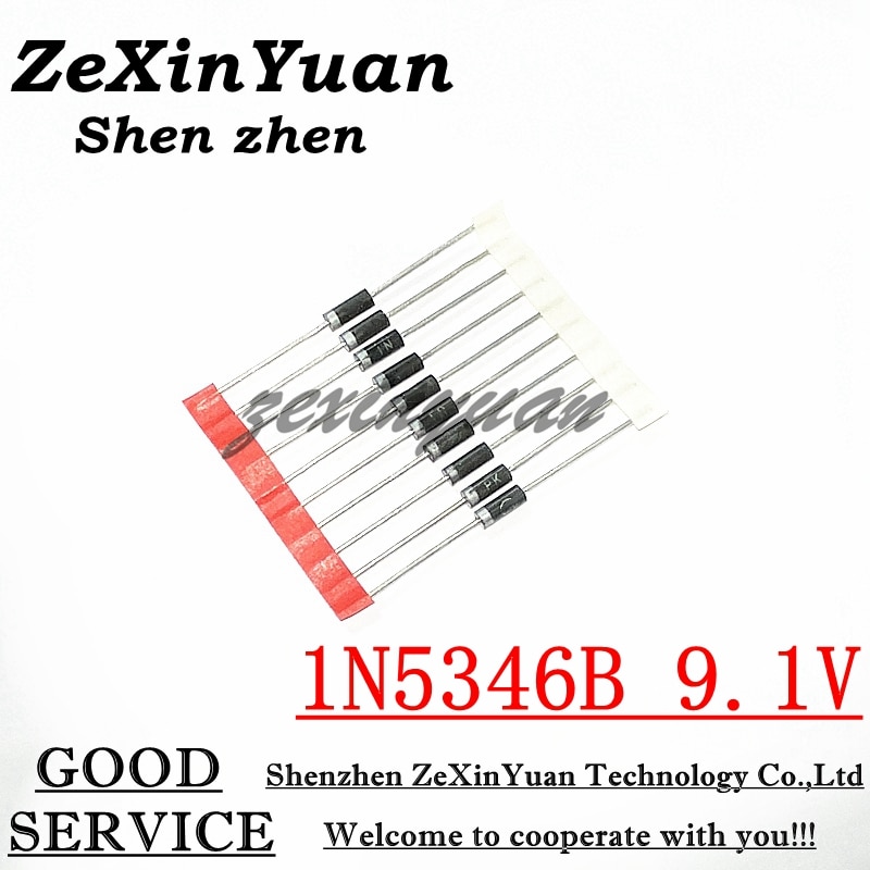 10PCS Zener Diode 5W 9.1V IN5346B 1N5346B 1N5346 5W DO-15 CASE17-02