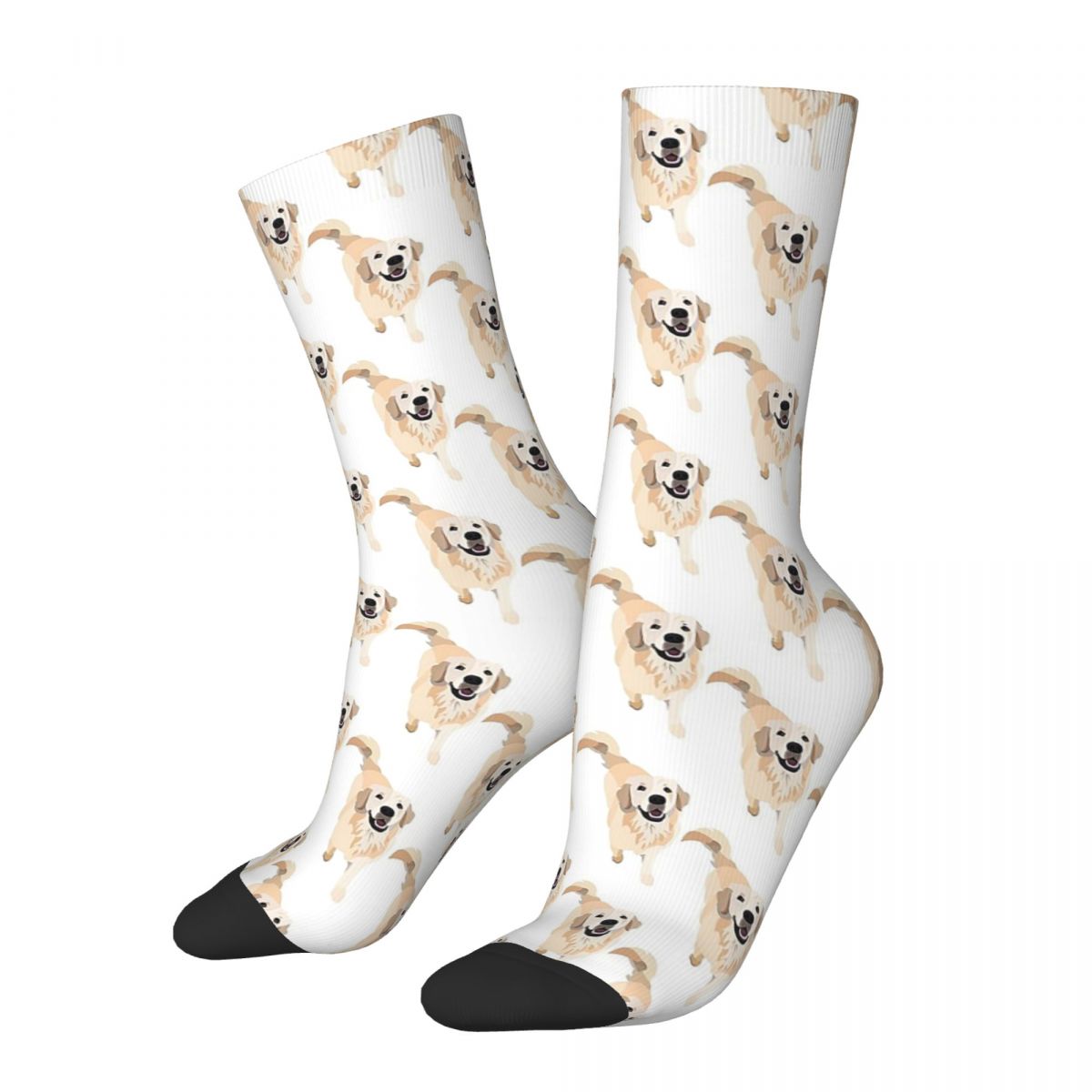 New Men's Socks Novelty Golden Retriever Dog Lover Sock Skateboard Women Socks Spring Summer Autumn Winter