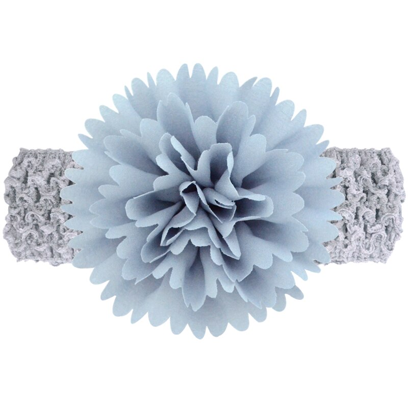Baby Girls Fashion Chiffon Flower Hairband Toddlers Kids Infants Crochet Weave Headband Newborn Elastic Handmade Headwear