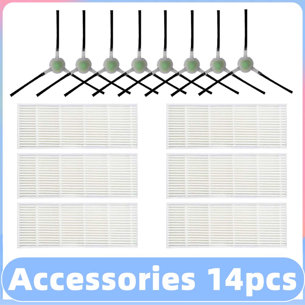 For OKP K2 / K3 / K4 / Lefant M210 / M210S / M210B / M213 Side Brush Hepa Filter Robot Vacuums Spare Part Accessory