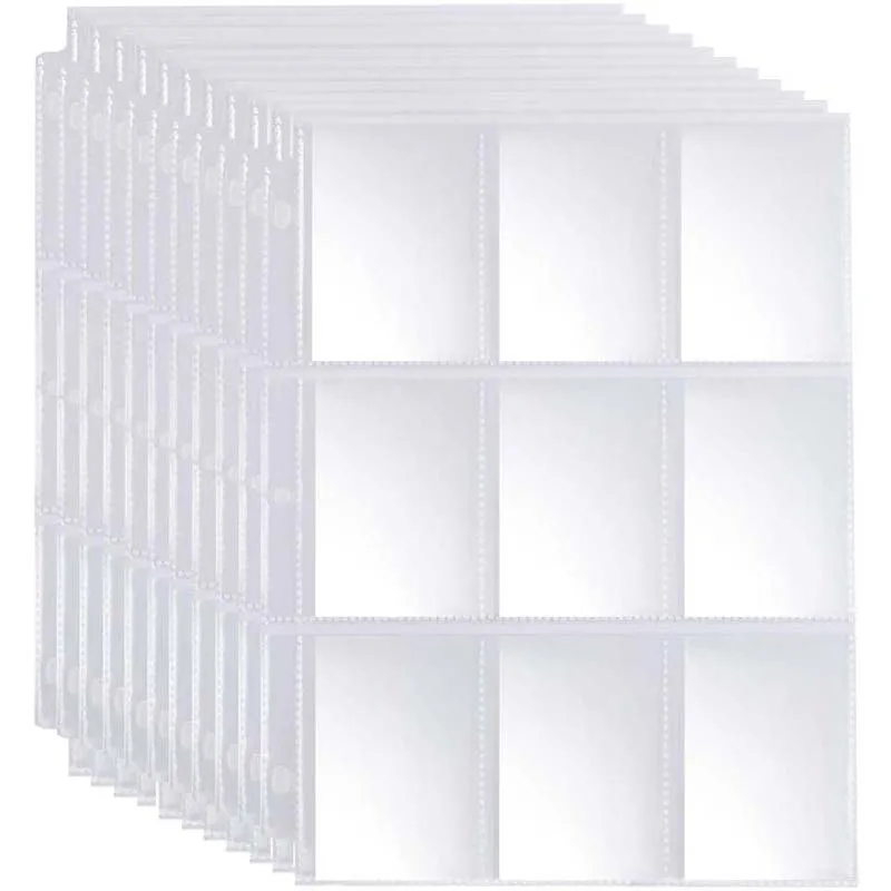 5/10/20/30/50pcs Trading Gaming Card Sleeves Storage Wallets Album Pages Collection Coin Holders