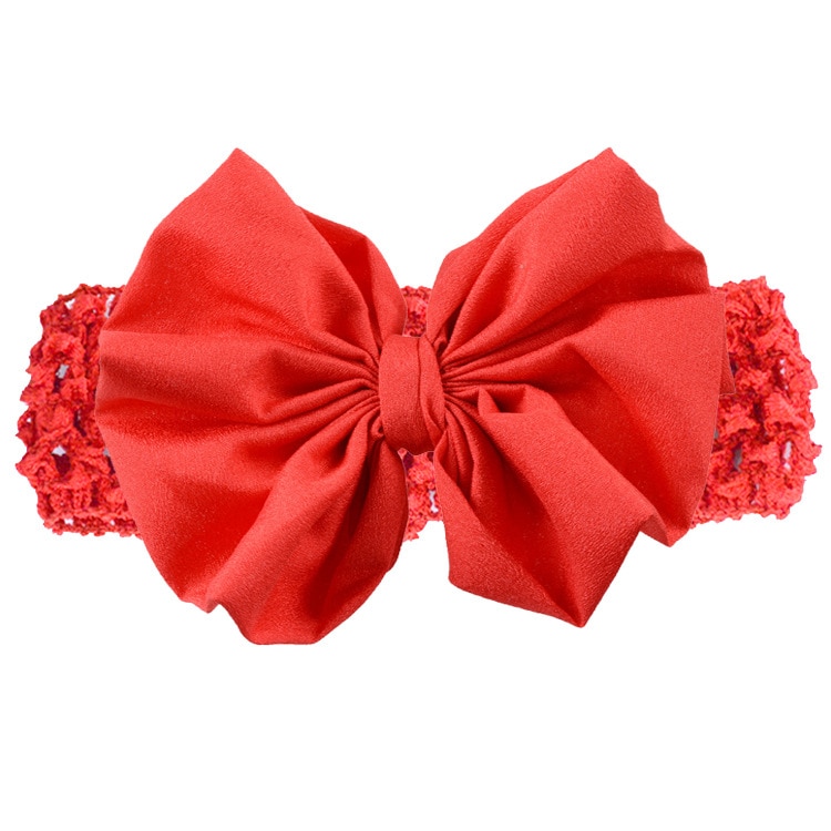 FBE CDG Fabric Chiffon Bow with Knitted Elastic Hairband Children's Baby Hair Accessories Headband