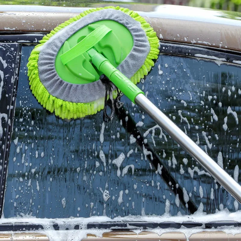 Car Cleaning Tools Car Detailing Cleaning Brush Adjustable Super Absorbent Telescoping Long Handle