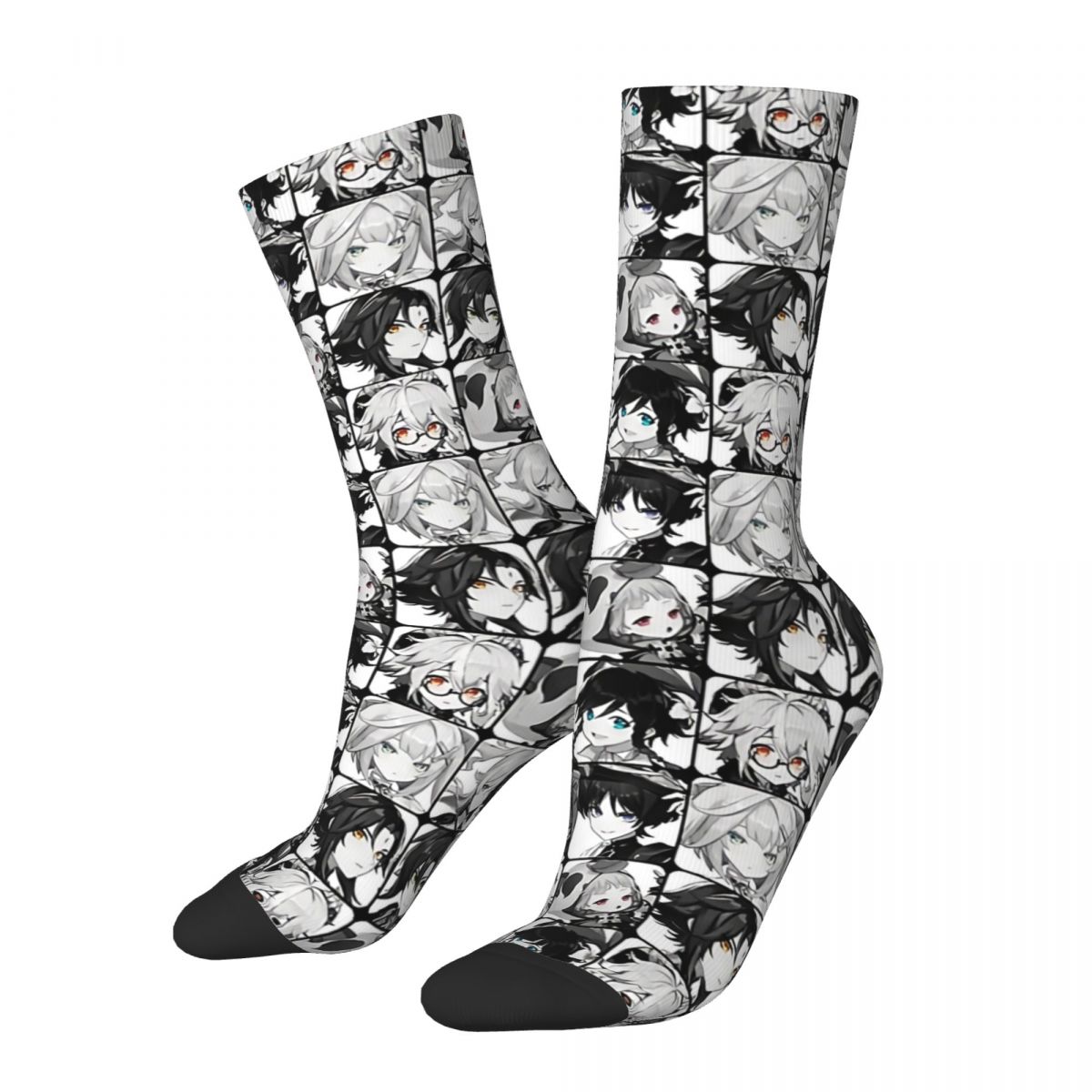 Genshin Impact Anemo Supremacy Men Women Socks Windproof Novelty Spring Summer Autumn Winter Stockings Gift