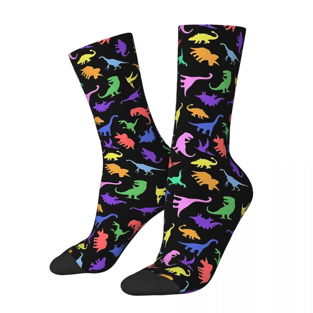 Hip Hop Retro Fun Crazy Men's Socks Dinosaurs Unisex Harajuku Seamless Printed Novelty Happy Crew Sock Boys Gift