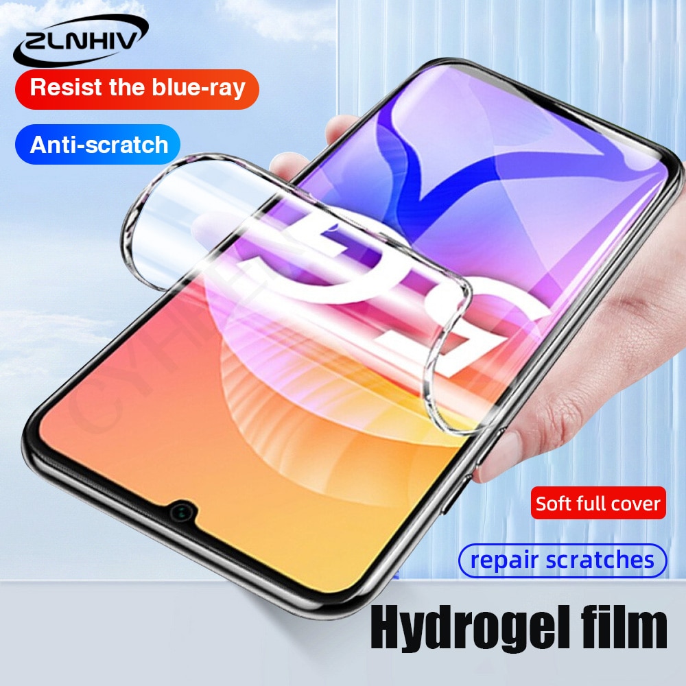 ZLNHIV Hydrogel film Not Glass for huawei p smart 2021 2020 plus 2019 S Z pro soft full cover screen protector protective film