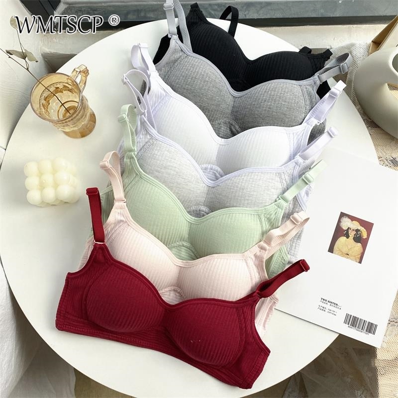 WMTSCP New Japanese and Korean sexy small bra without steel ring, comfortable gathering and shaping, student brand bra
