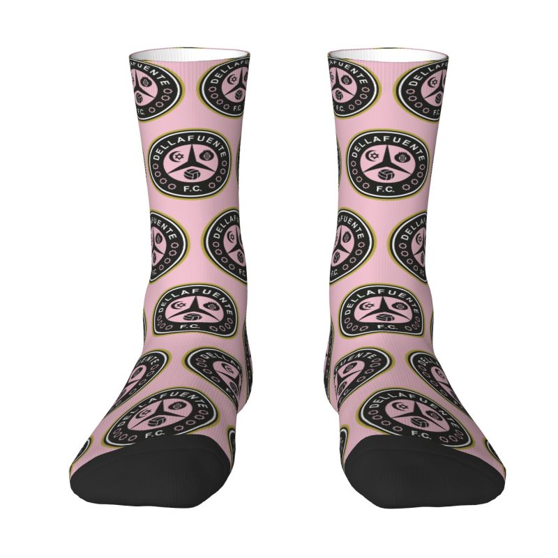 Dellafuente FC Men Women Crew Socks Unisex Cool Hip Hop Rock Spring Summer Autumn Winter Dress Socks
