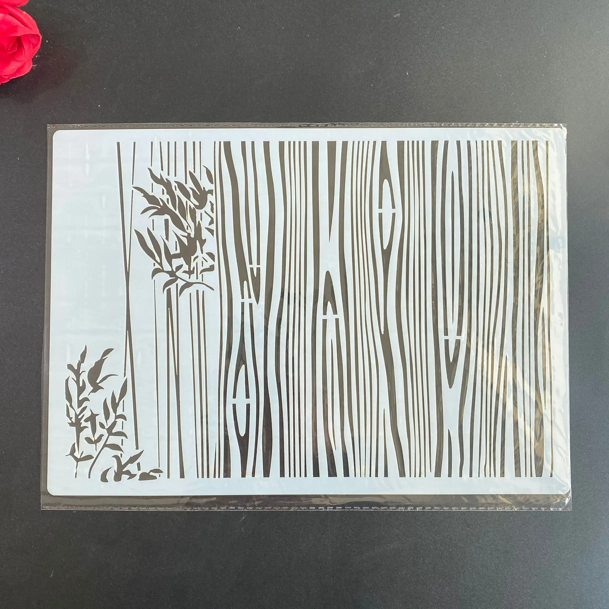 A4 size wood grain DIY Stencils Wall Painting Scrapbook Coloring Embossing Album Decorative Paper Card Template, arts 29 *21cm