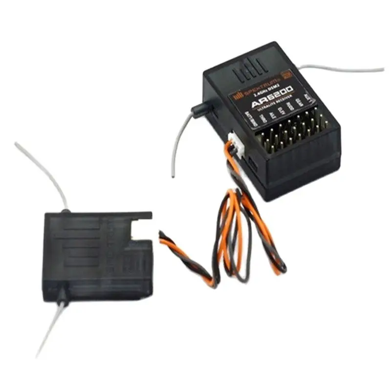 Specktrum DSM2 AR6200 2.4GHz 6 Channel Receiver W Satellites for DX6i DX7 DX8 DX9 JR DSX6 DESX9