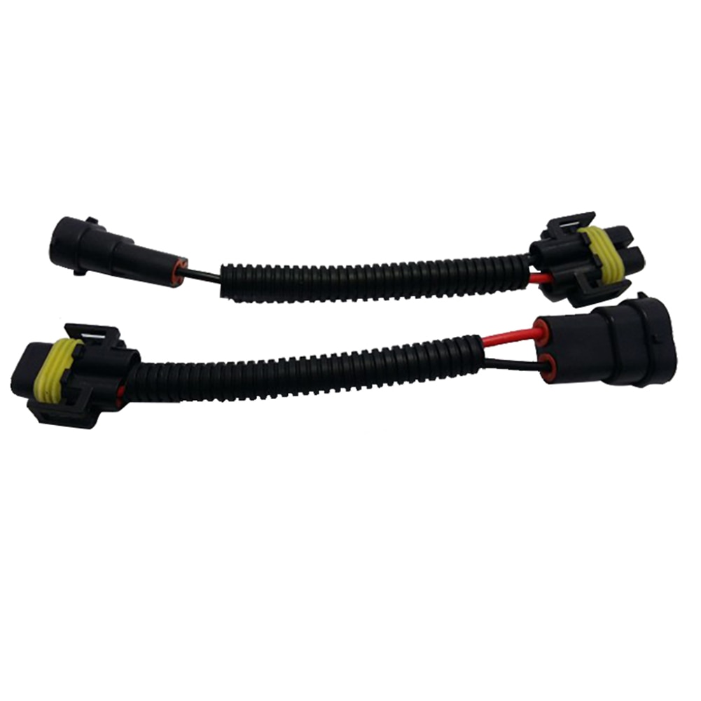 2pcs H11 H9 H8 Extension Wiring Harness Socket Wire For Headlight Fog Lights
