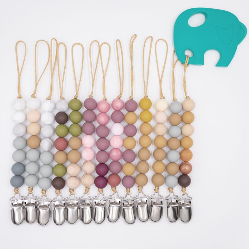 15mm 20pcs Silicone Beads Baby Teething Beads DIY Chewable Teether for Infant
